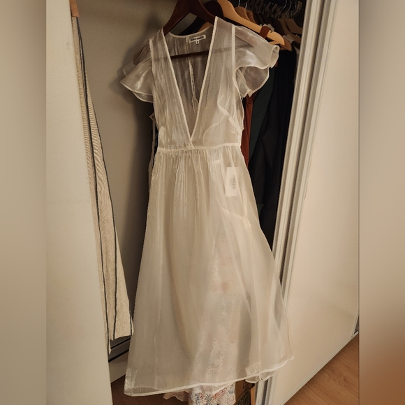 Reformation Glory sheer white dress - Picture 2 of 6